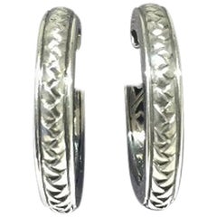 Créole Scott Kay pour femme en argent sterling E1007SML