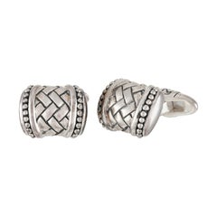 Scott Kay Sterling Silver Oval Cufflinks