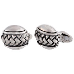 Scott Kay Sterling Silver Oval Cufflinks