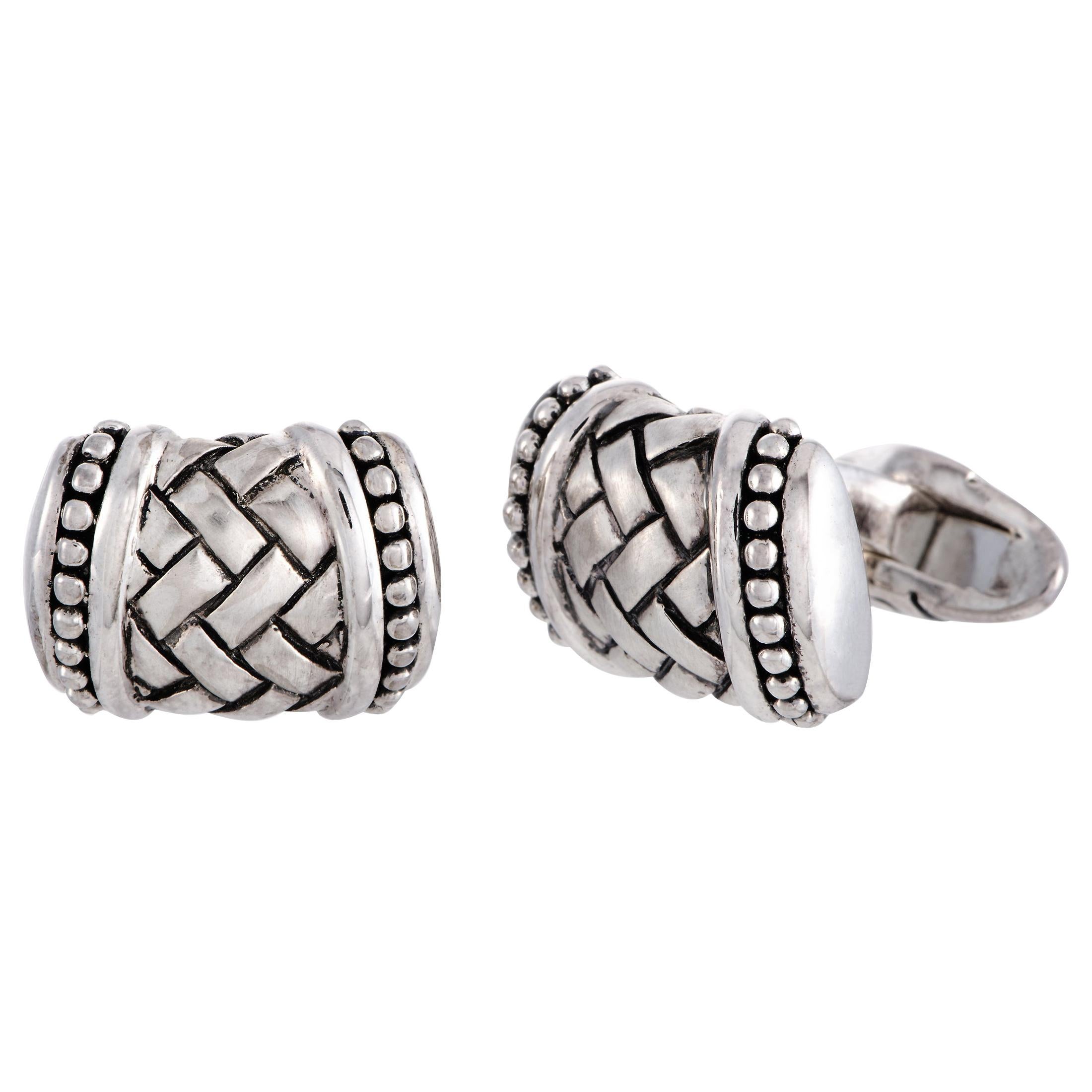 Scott Kay Sterling Silver Rectangle Cufflinks