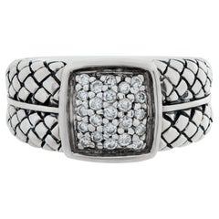 Scott Kay Sterlingsilberring mit Diamanten. 0,23 Karat in Diamanten