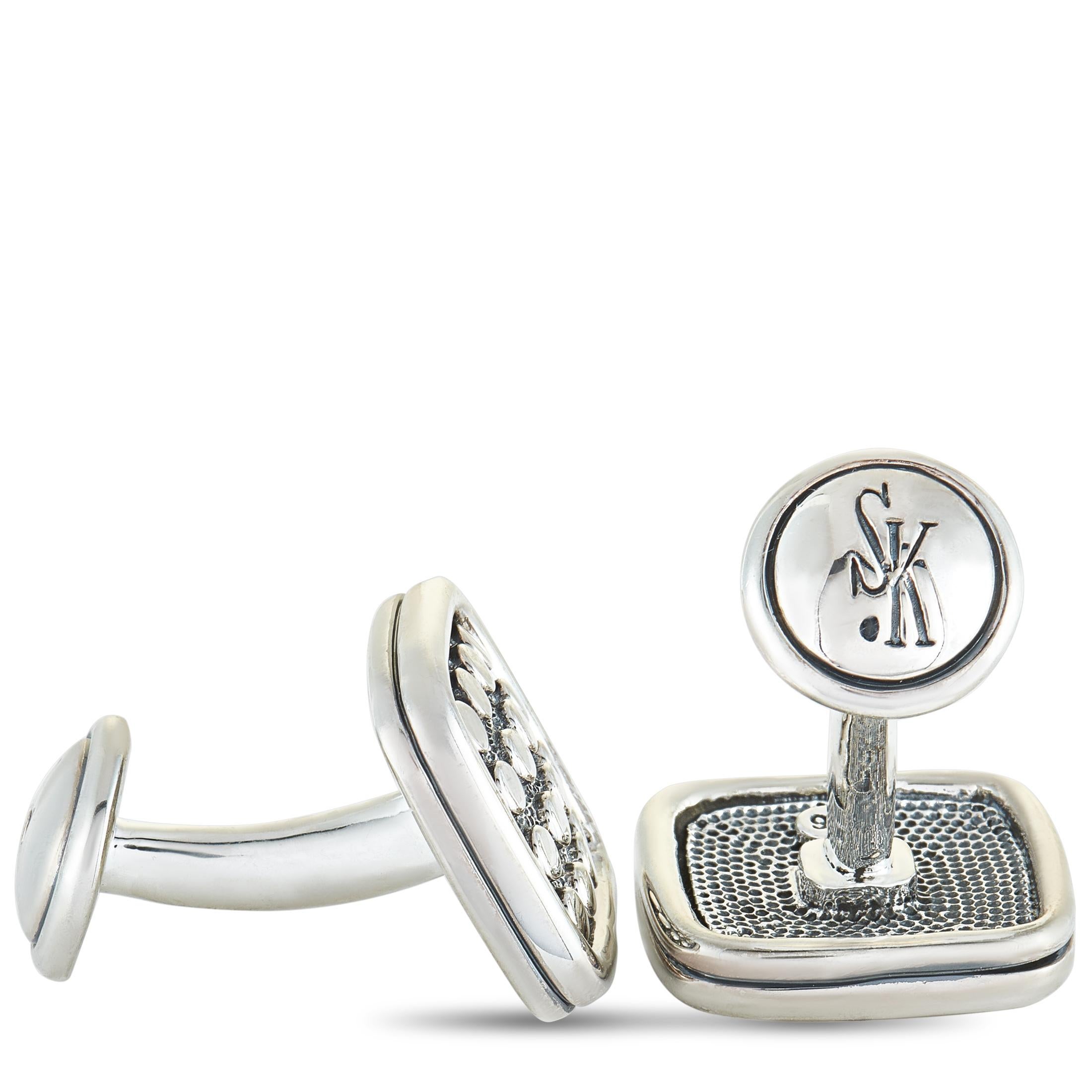 Scott Kay Sterling Silver Square Cufflinks at 1stDibs define silver square cufflinks, scott