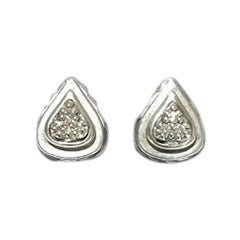 Scott Kay Boucles d'oreilles pour femme en argent sterling et diamants en forme de goutte d'eau E1154SDM