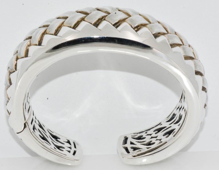 Scott Kay Sterling Silver Woven Cuff Bracelet at 1stDibs scott kay
