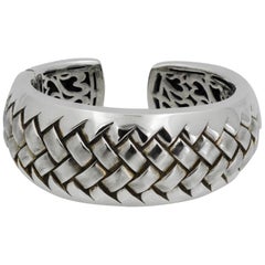 Scott Kay Sterling Silver Woven Cuff Bracelet