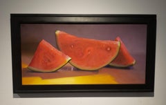 Watermelon,oil painting on linen,  painted in Realism style, American Realist 