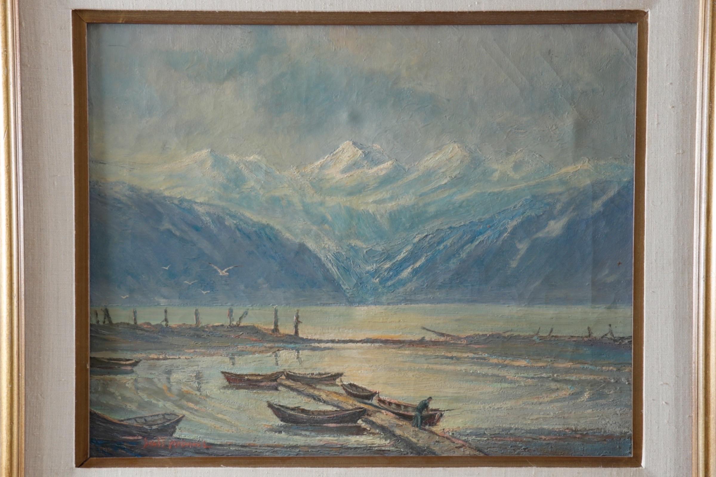 American Scott McDaniel Signed Oil on Canvas