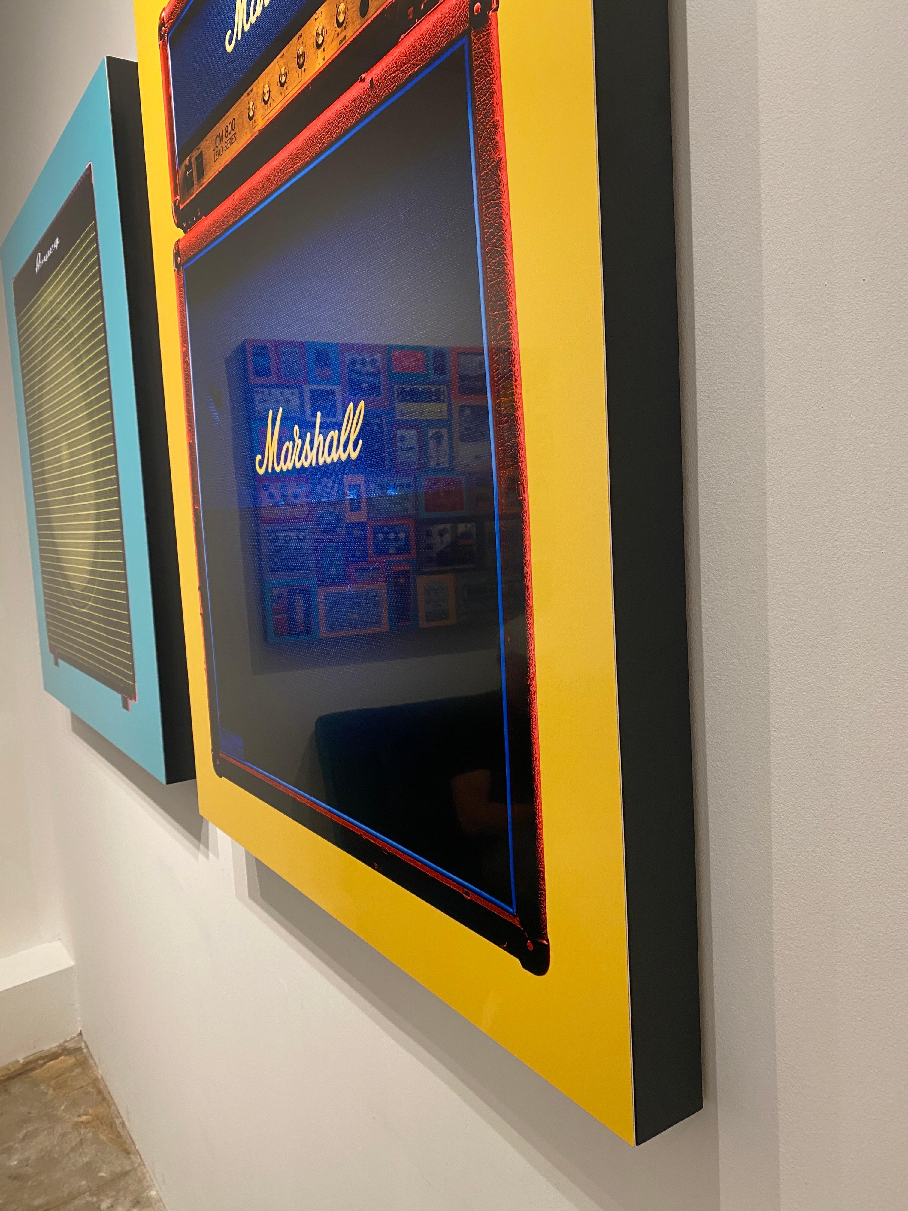Marshall JCM 800 - Music photography, dye sublimation on aluminum, flush mounted For Sale 2