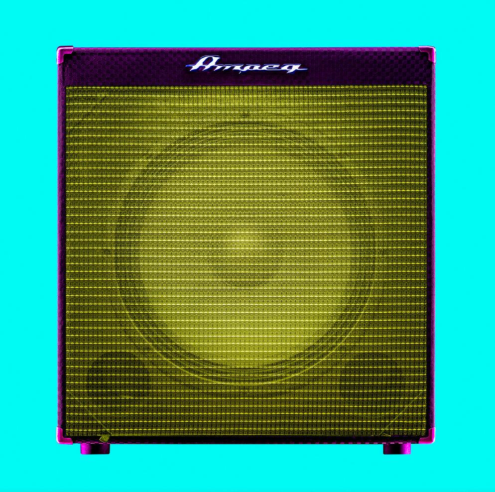 "Single Ampeg", Pop Art Music Photography, Contemporary Guitar Amp Wall Art