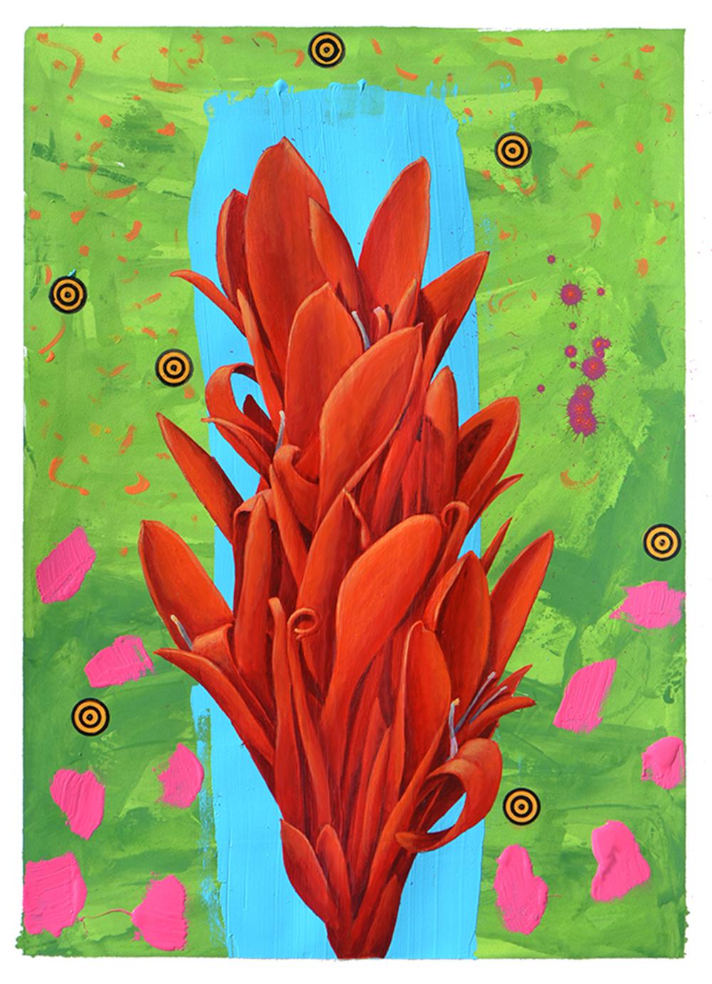 Scott McIntire Figurative Painting - Red Canna Lily