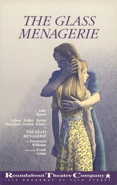 Vintage 1987 After Scott McKowen 'The Glass Menagerie' Advertising Multicolor USA 
