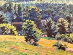 "Marsh Stream Valley" Impressionistic Landscape Oil Painting on Canvas