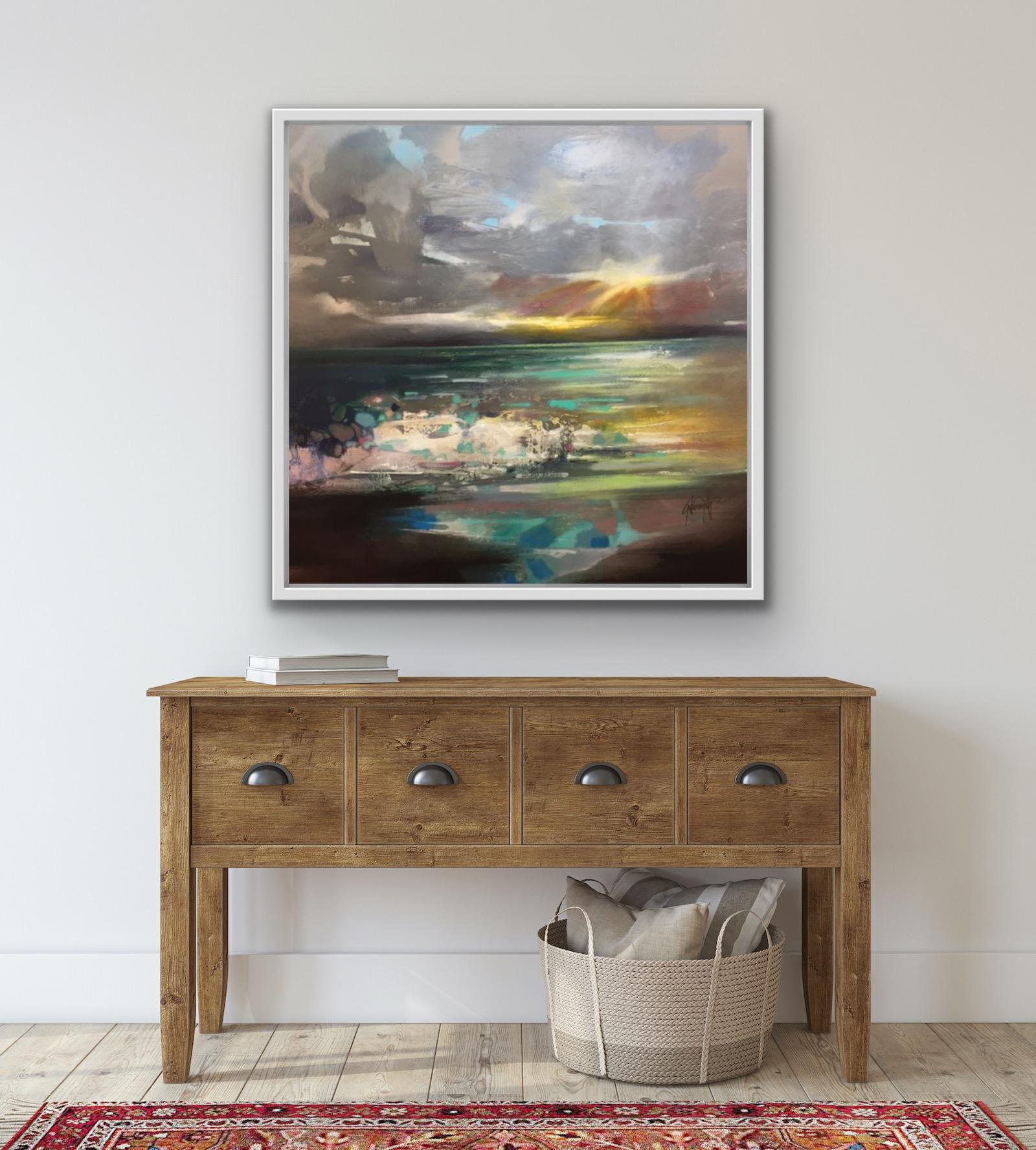 Scott Naismith, `Berneray Light, Abstract Landscape, Original Painting For Sale 3