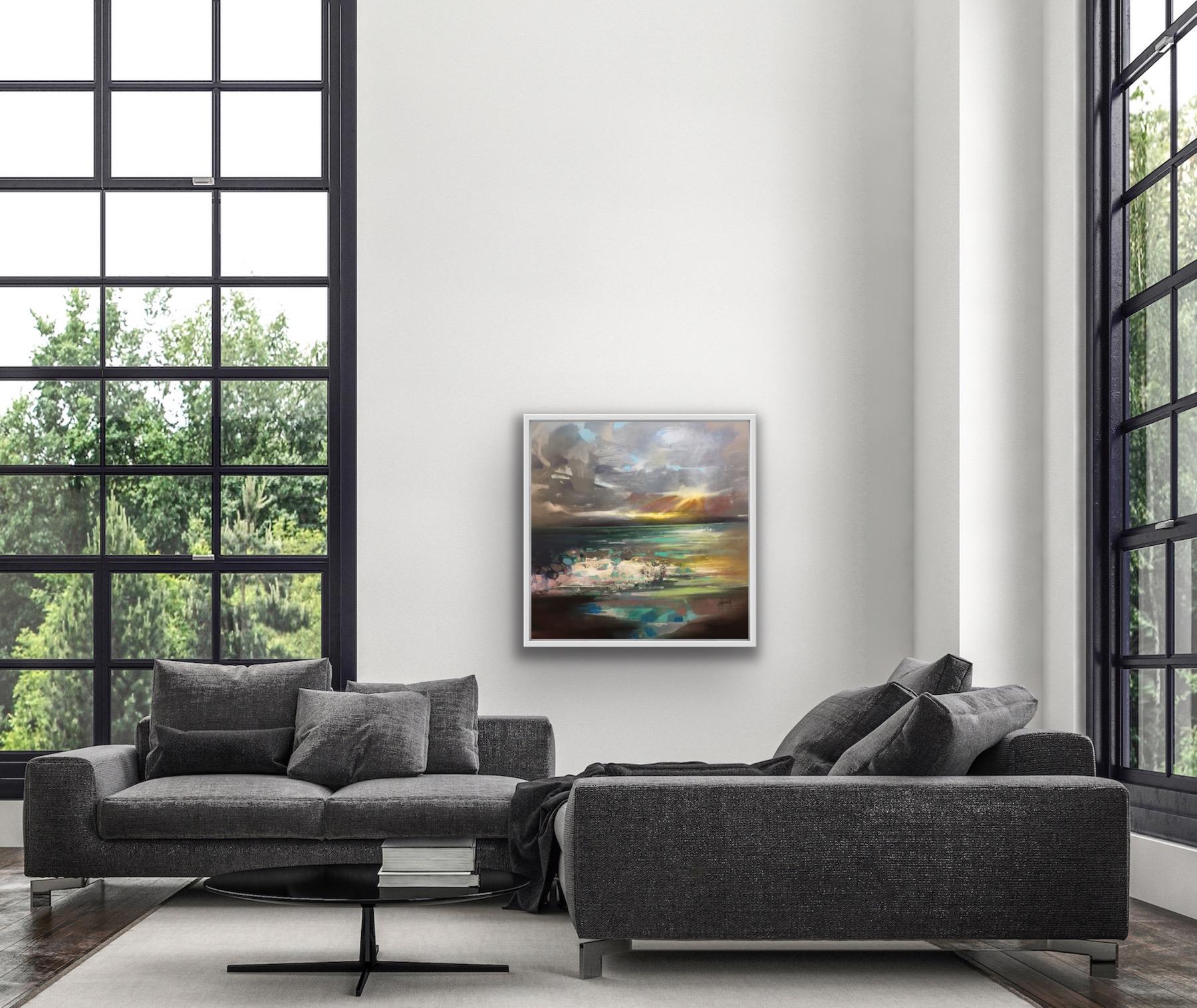 Scott Naismith, `Berneray Light, Abstract Landscape, Original Painting For Sale 4