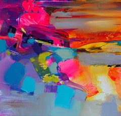 Colour Combustion - 21st Century, Contemporary, Figurative Painting, Oil Acrylic