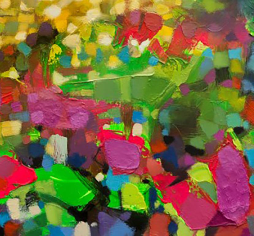 Convection - 21e siècle, Art contemporain, abstrait, peinture à l'huile et acrylique - Marron Landscape Painting par Scott Naismith