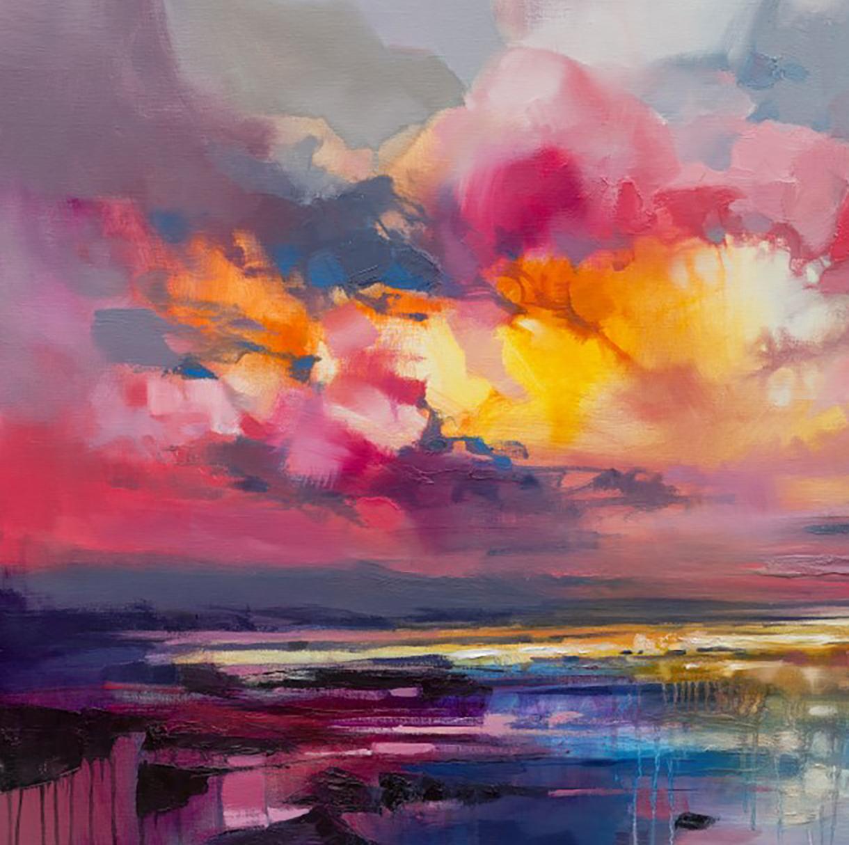 Déplacement - 21e siècle, Contemporain, Peinture figurative, Huile - Gris Figurative Painting par Scott Naismith