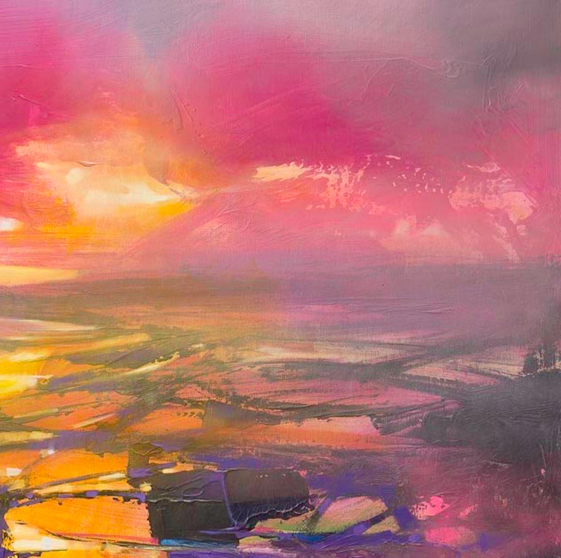 Fragments from Above, original painting colourful contemporary abstract style - Contemporary Painting by Scott Naismith