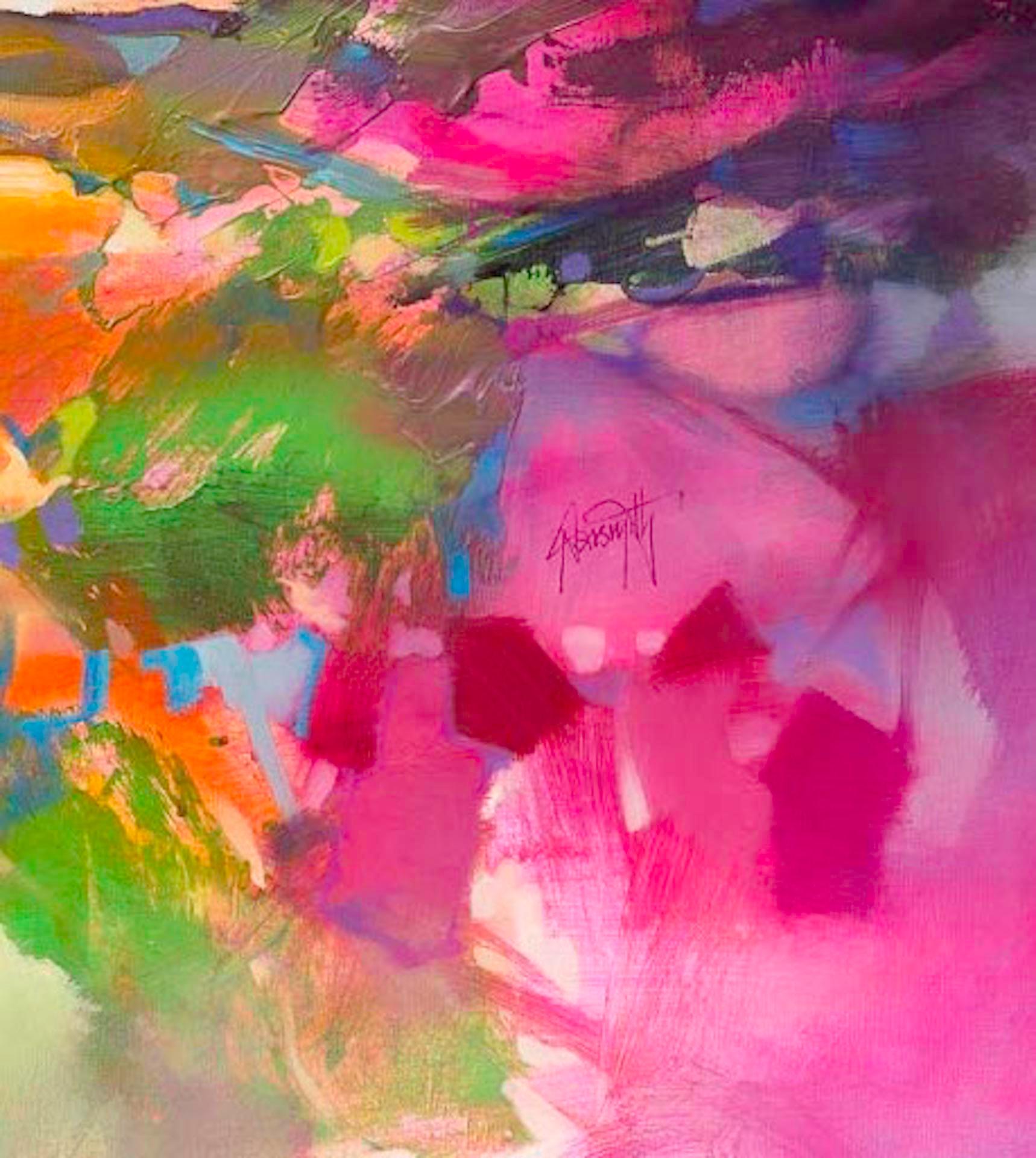 Fragments from Above, original painting colourful contemporary abstract style 4