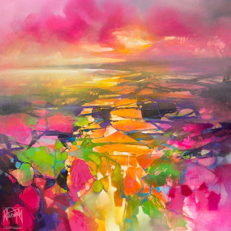 Scott Naismith Fragments From Above Original Painting Colourful