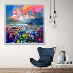 High Resonance, Scottish Landscape Painting, colourful contemporary abstract art