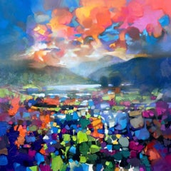 High Resonance, Scottish Landscape Painting, colourful contemporary abstract art