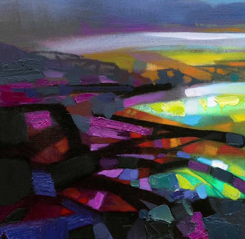 Highland Colour Collision - 21e siècle, art contemporain, abstrait, peinture en aérosol - Painting de Scott Naismith