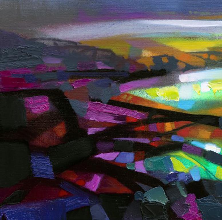 Highland Colour Collision - 21e siècle, art contemporain, abstrait, peinture en aérosol - Contemporain Painting par Scott Naismith