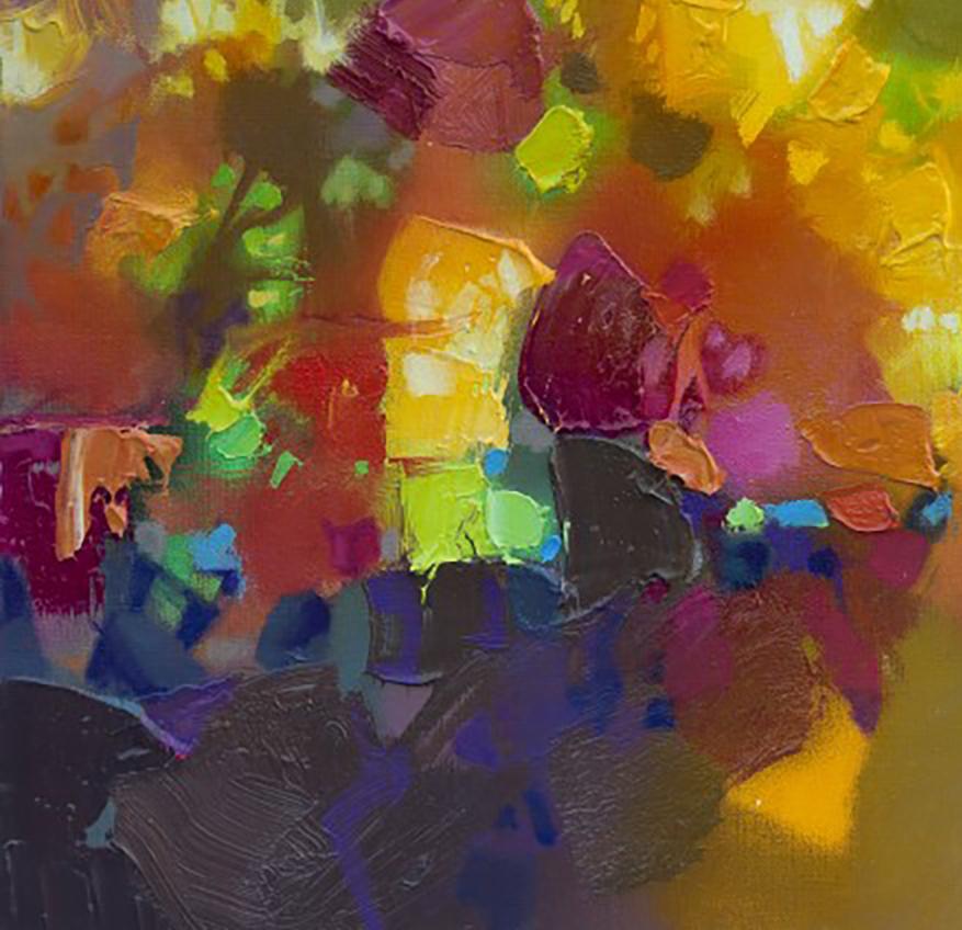 Light Permeates - 21e siècle, contemporain, figuratif, peinture à l'huile, peinture à l'huile - Marron Figurative Painting par Scott Naismith
