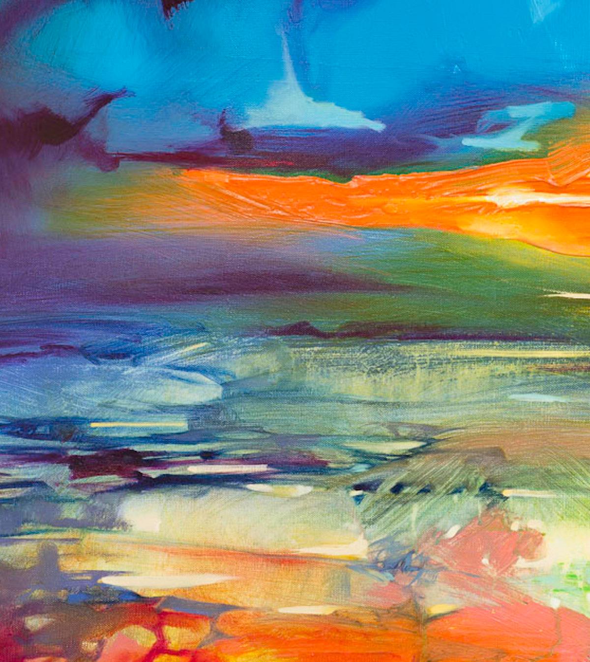 Moulded by Water, peinture de paysage abstrait, art écossais contemporain en vente 1