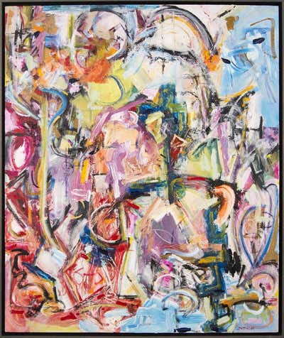 Armand Rottenberg - Large French Expressionist Abstract Oil Painting ...