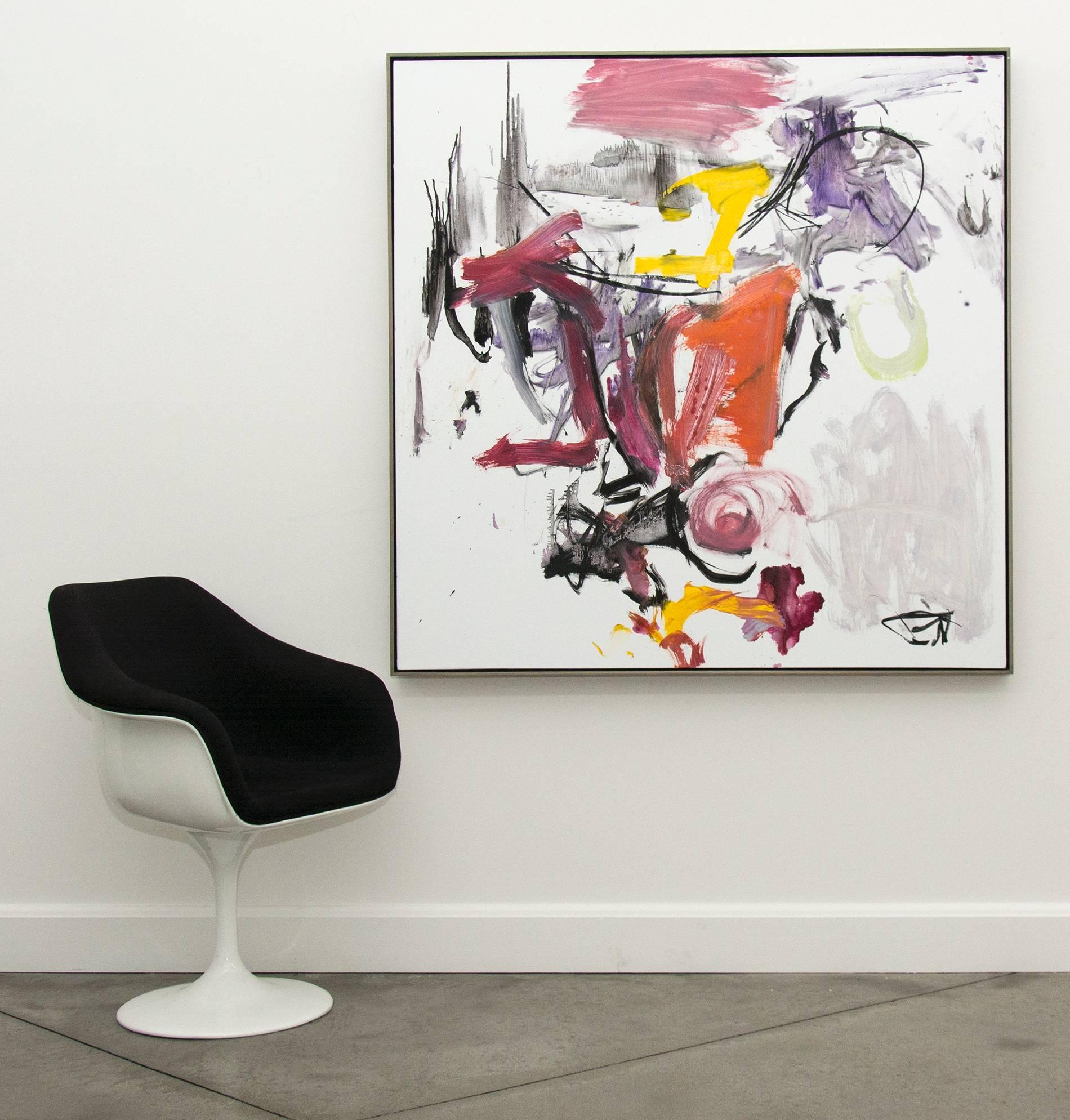 Denouement No 43 – groß, leuchtend, farbenfroh, gestisch, abstrakt, Öl auf Leinwand (Zeitgenössisch), Painting, von Scott Pattinson
