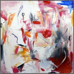 Ouvert No 38 - large, vibrant, colourful, gestural abstract, oil on canvas