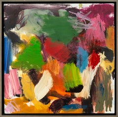 Room For It - bold, vibrant, colourful, gestural abstract, oil on canvas
