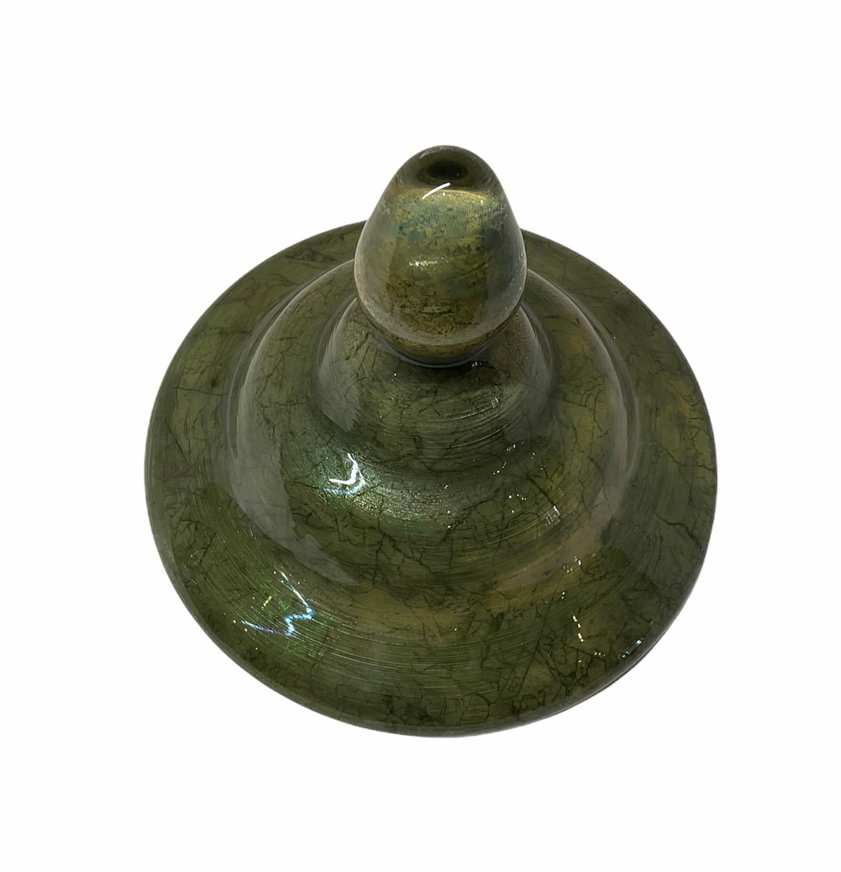 Scott Potter Art Glass Hydrangeas Lidded Urn For Sale 2