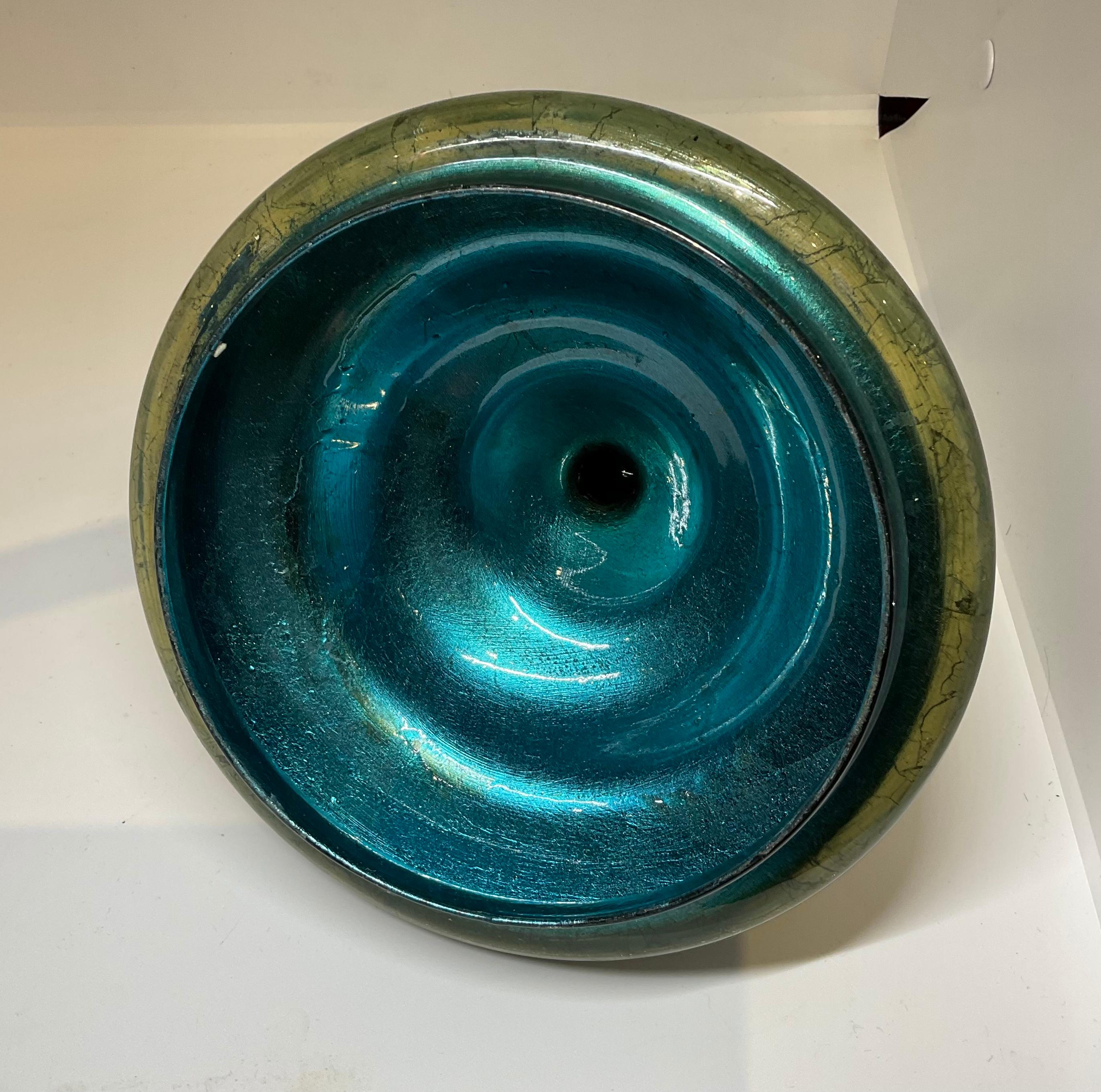Scott Potter Art Glass Hydrangeas Lidded Urn For Sale 3