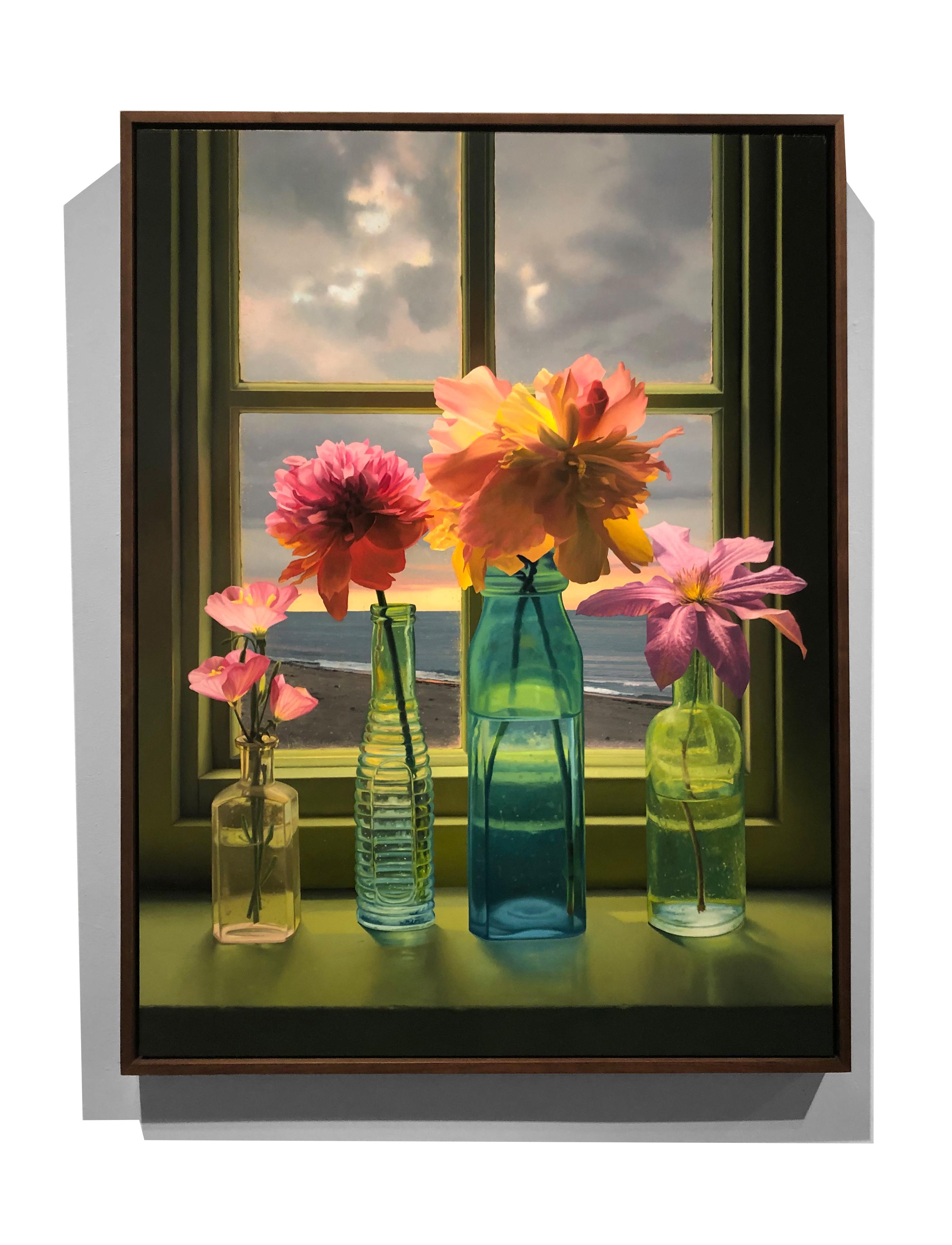 Spring Flowers - Photorealist Painting by Scott Prior
