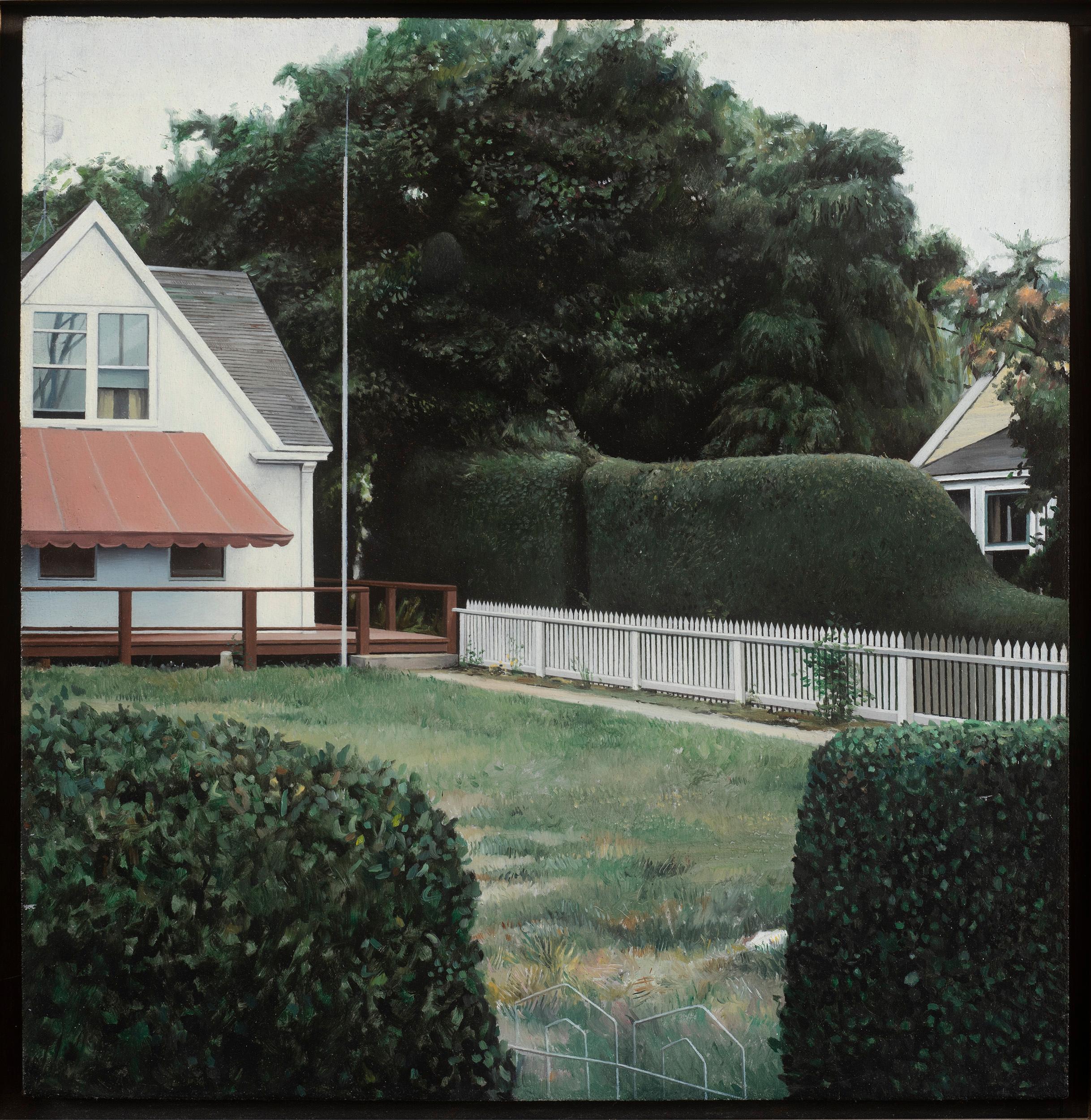 Scott Prior Landscape Painting - Yard in Provincetown, 1977