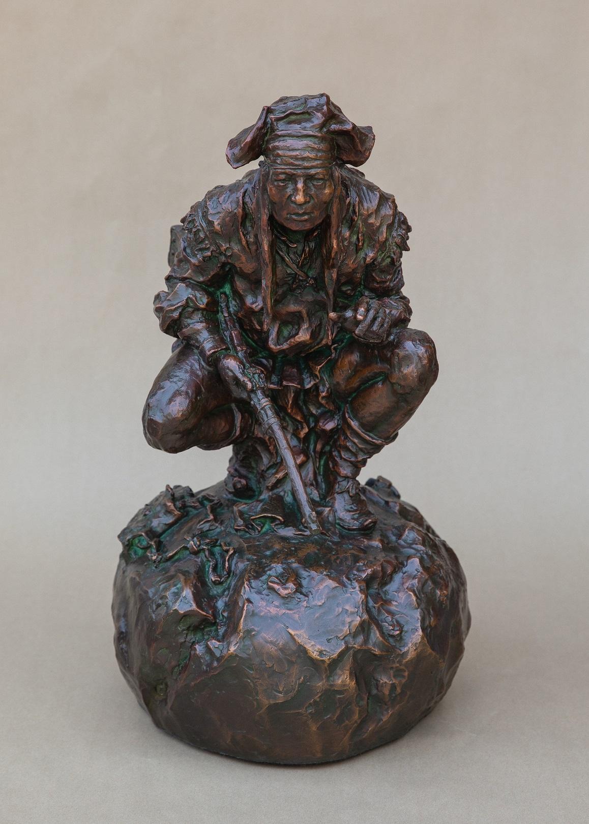 Chiricahua Apache - Sculpture by Scott Rogers