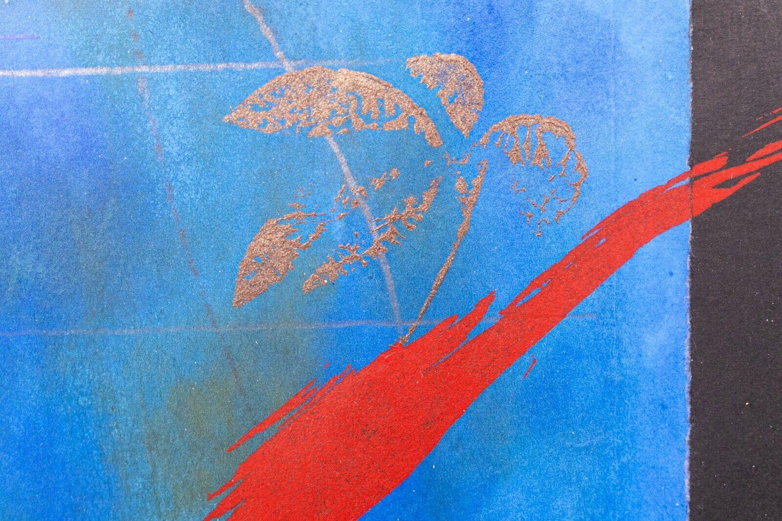 Fine XX secolo Scott Sandell Senza Titolo Astratto Contemporaneo I Firmato Media Mista Incorniciato, 1992 in vendita