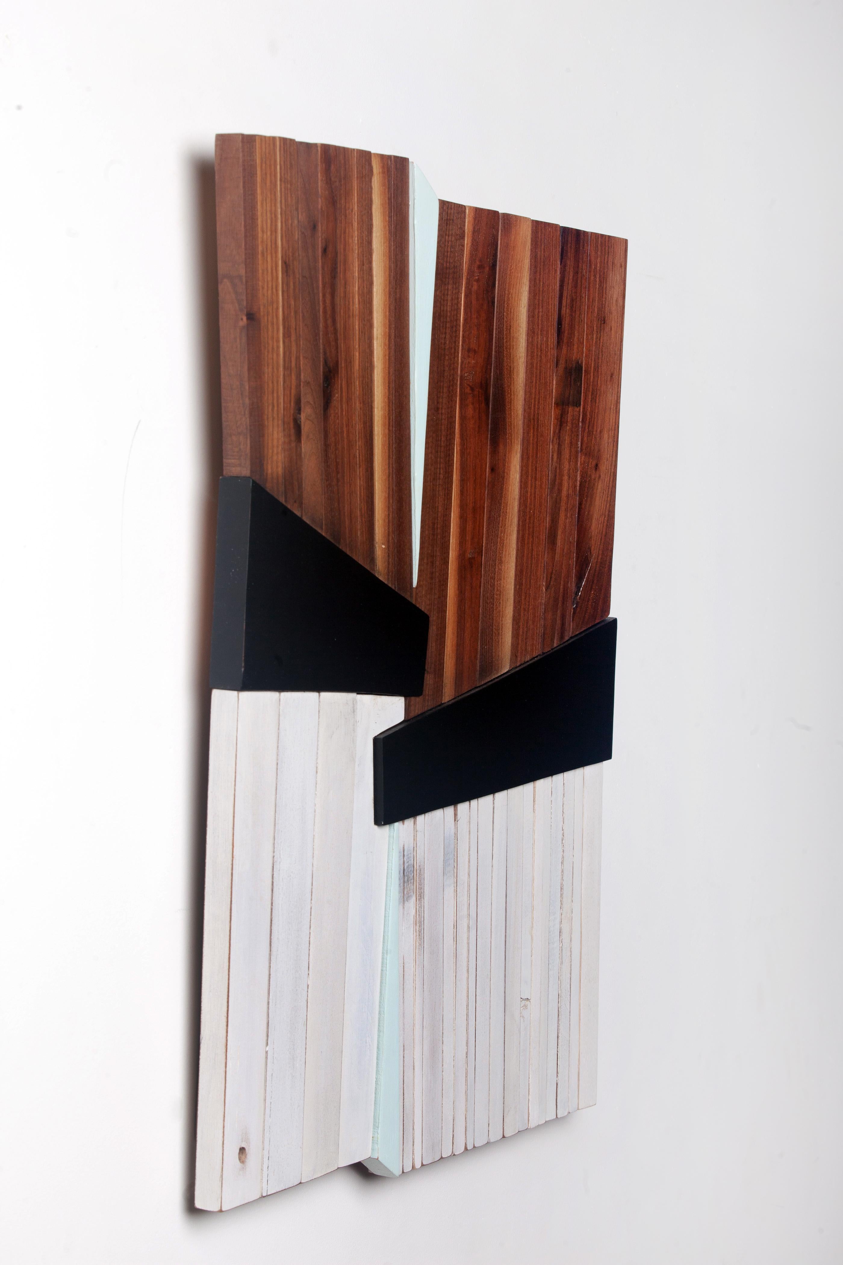 <p>Artist Comments<br />New Hope is a modern, minimalistic rustic wood wall sculpture.  The piece is made with walnut that was supposed to be made into gun stocks from a large firearms manufacturer but did not have enough curly grain.  So instead of