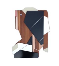 Apollo III (wood art deco wall sculpture abstract geometric modern design stella