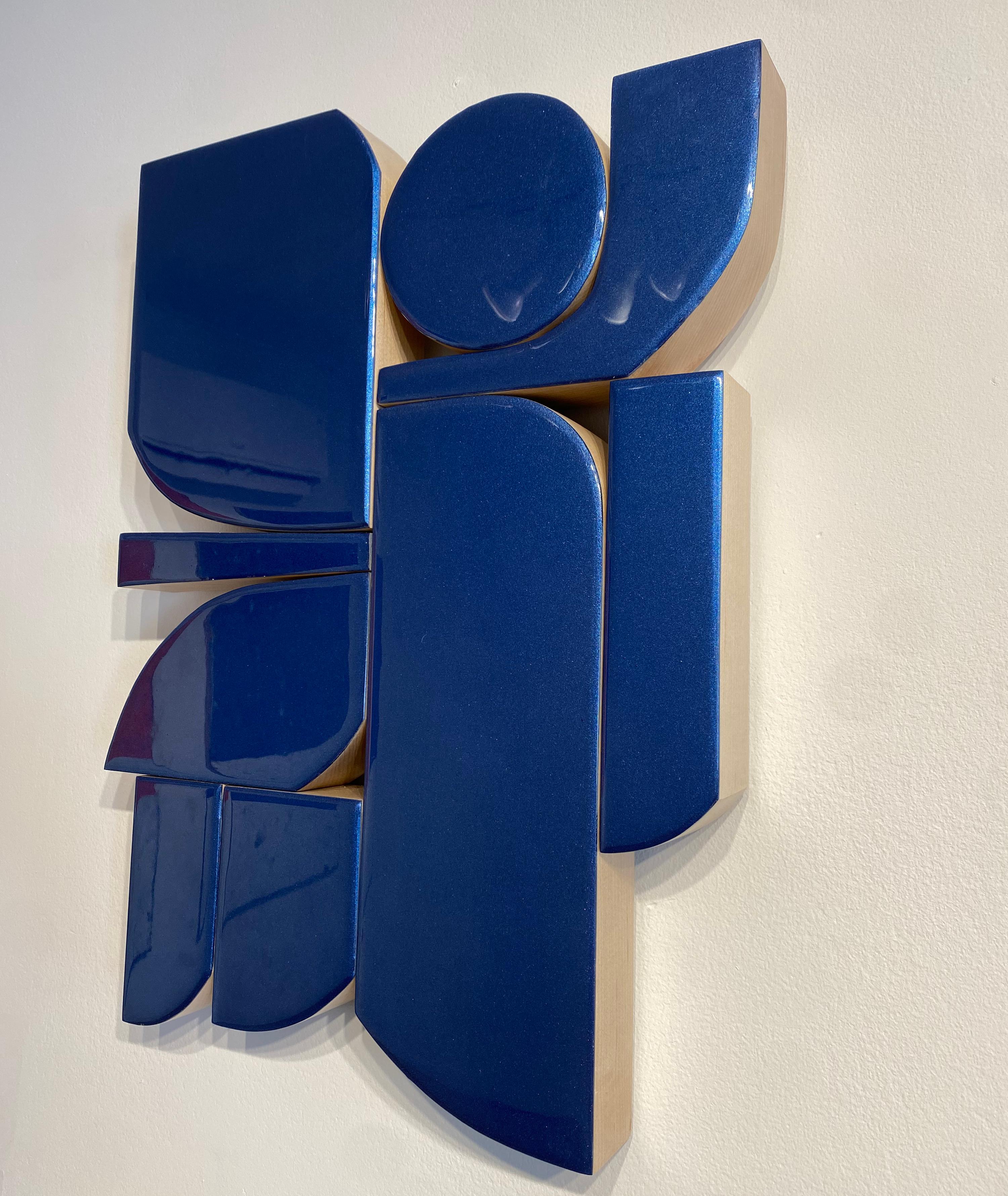 Scultura AM Contemporary di Scott Troxel - Halo Blue in vendita 3