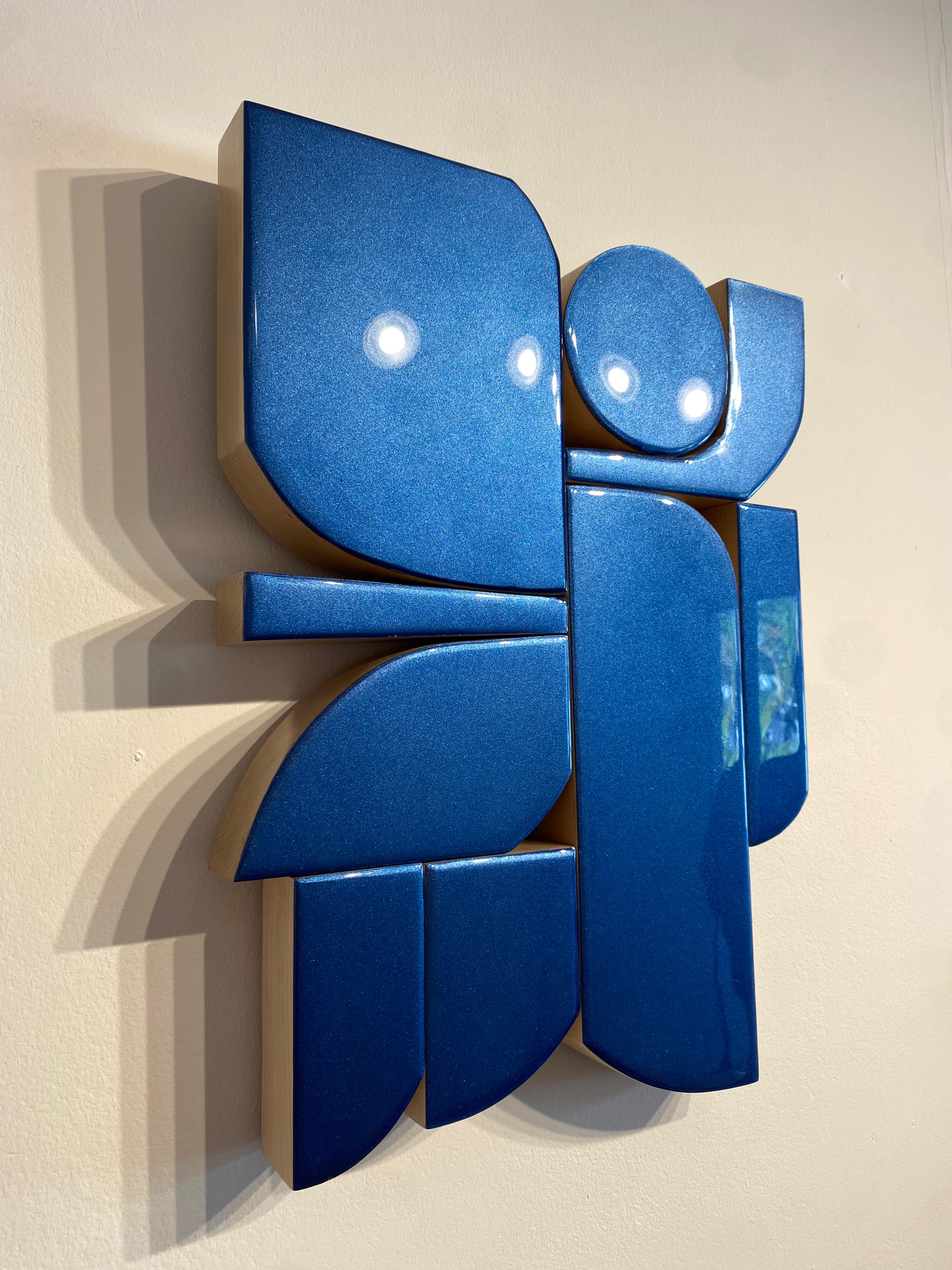 Scultura AM Contemporary di Scott Troxel - Halo Blue in vendita 5