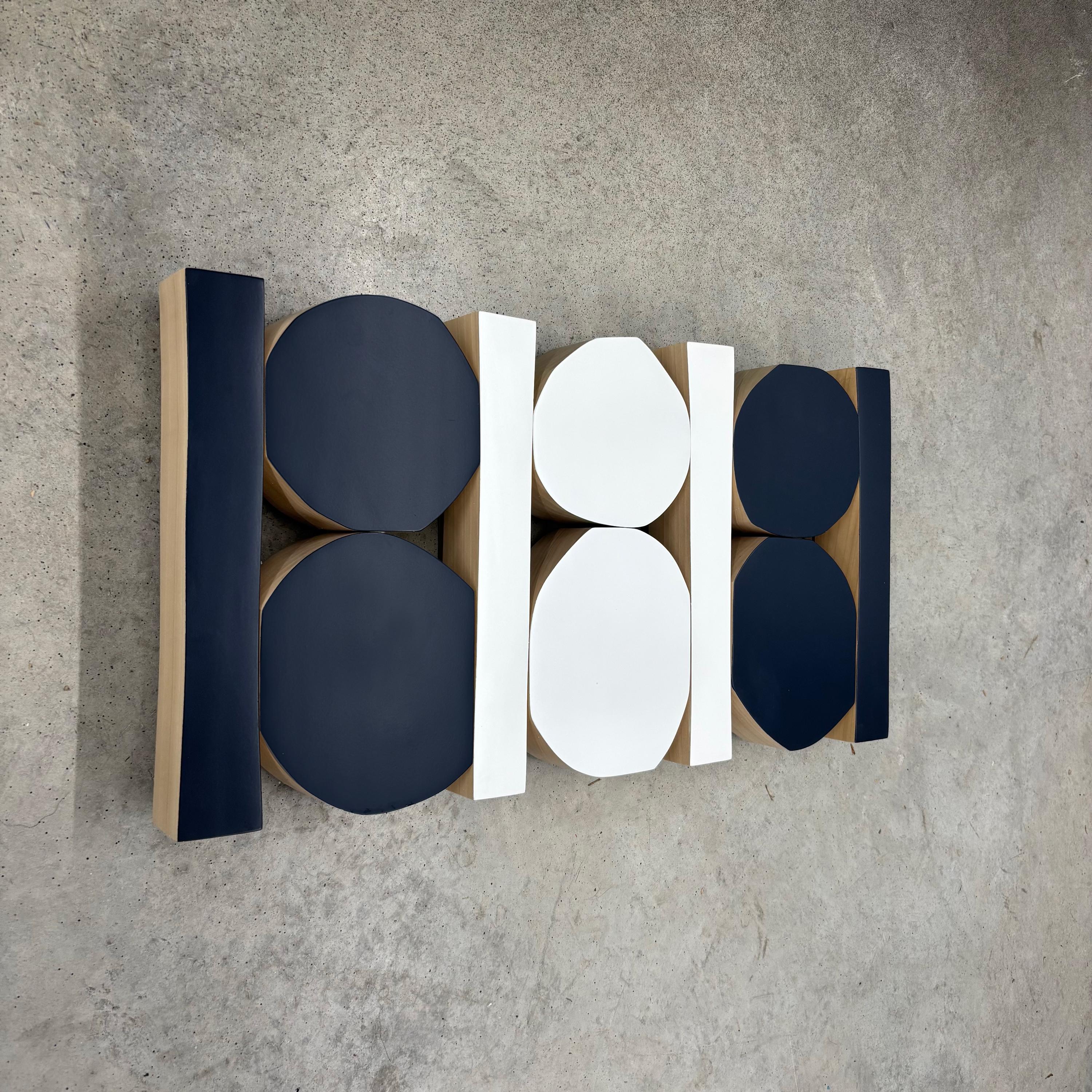 Scultura AM Contemporary di Scott Troxel - NavyWhite in vendita 5