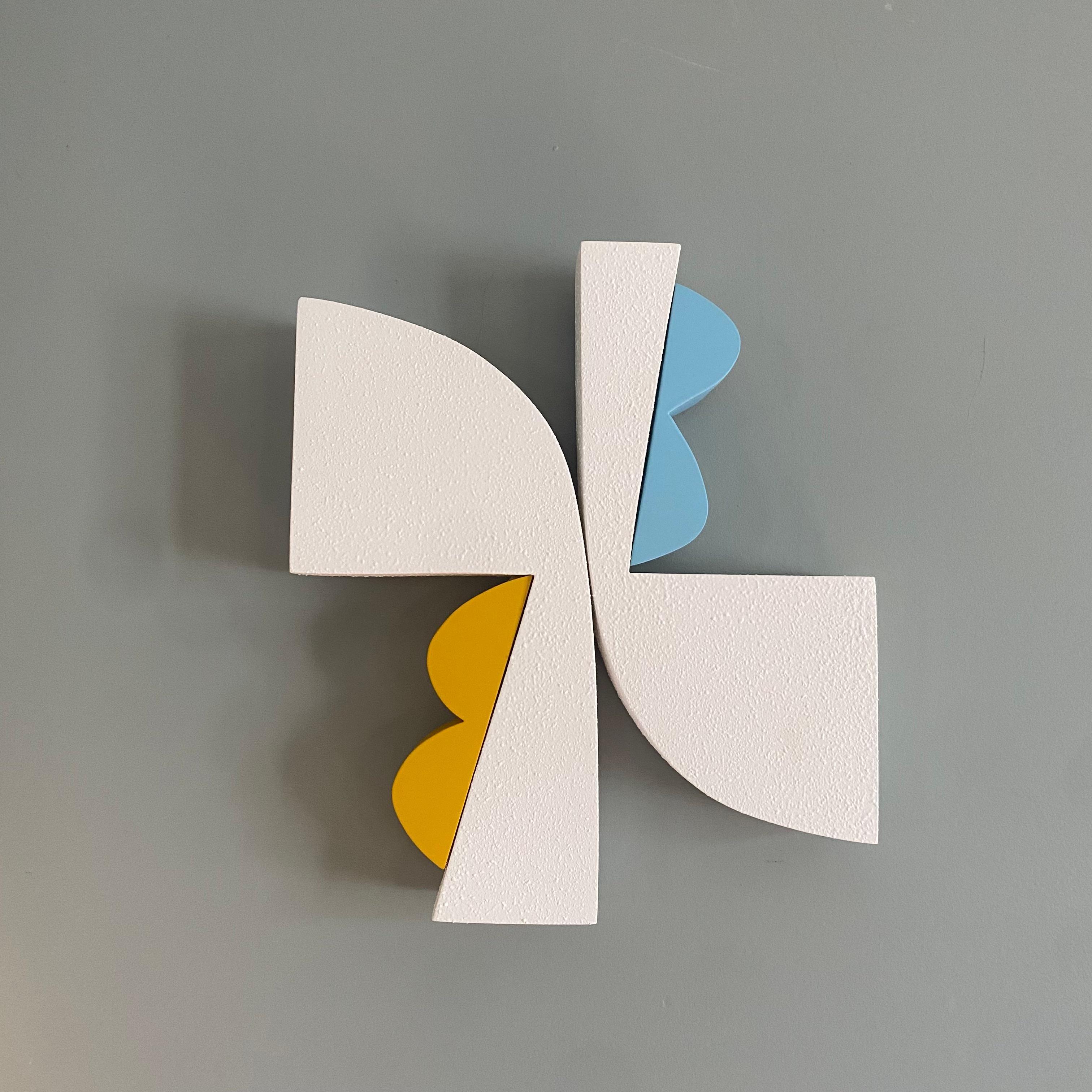Artwork made by acrylic & texture on solid maple, with matte clear coat.

Small Pop series are minimalist driven, wood wall sculptures that are small and blocky and feature bright saturated colors. The pieces was inspired by my love for simple bold
