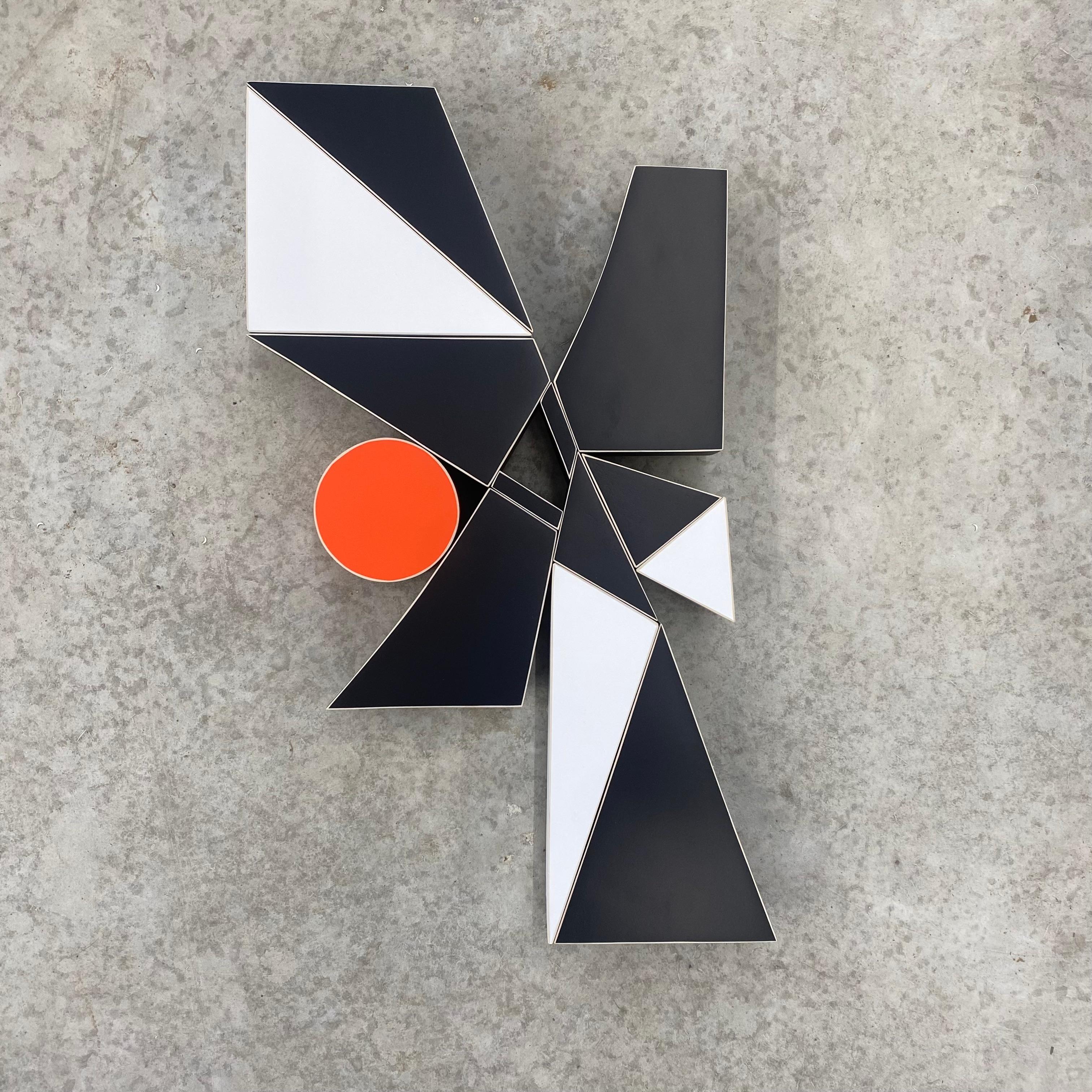 "Beacon" Sculpture architecturale murale en Wood de l'artiste américain Scott Troxel