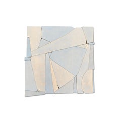 Bottlenose II (modern abstract wall sculpture minimal geometric design neutrals)