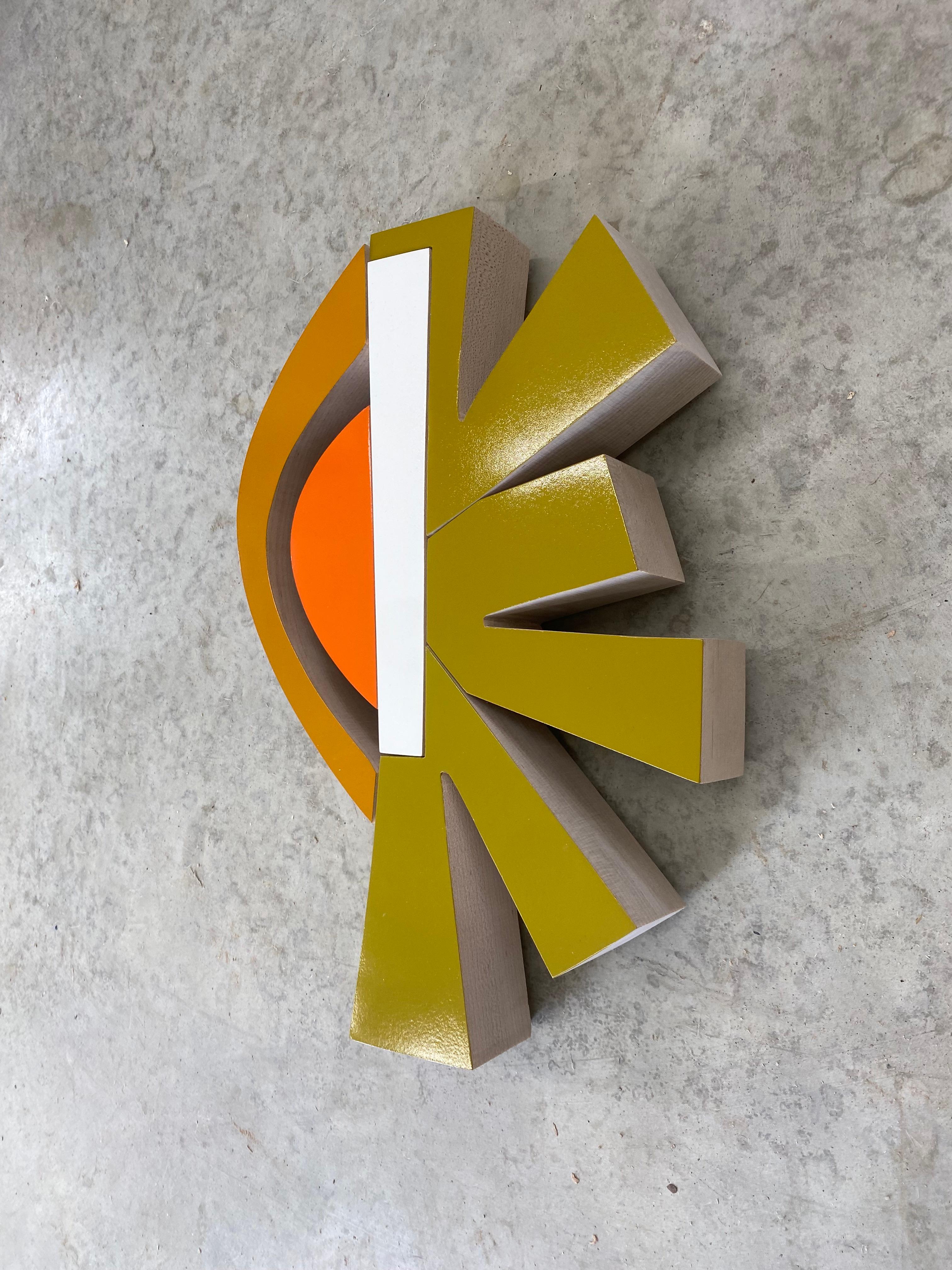 Escultura mural de madera 