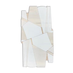 Drifter (wood wall sculpture minimal geometric modern natural tan vanilla cream